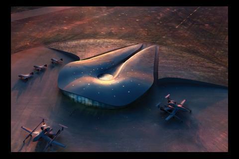  Foster’s spaceport will be sinuous and organic in shape